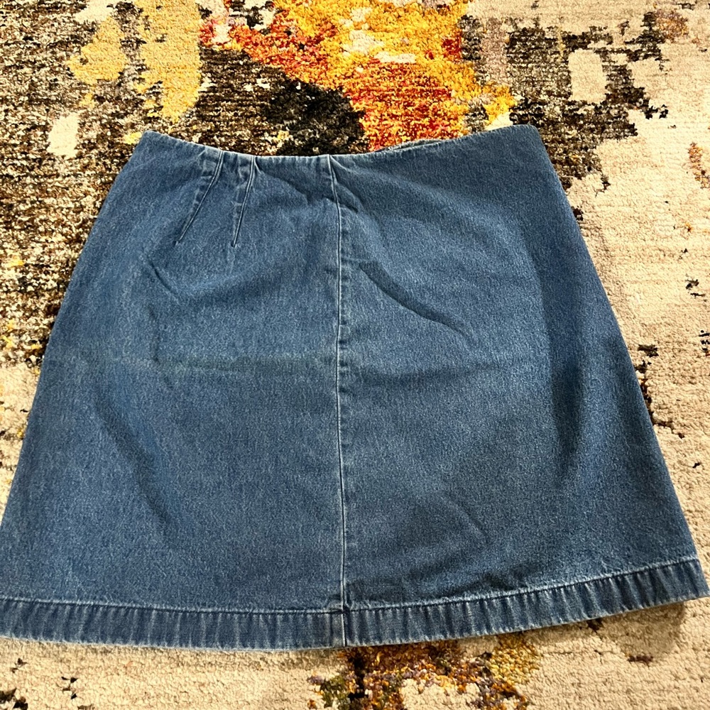 Denim mini skirt